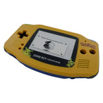 Housing shell for Game Boy Advance Nintendo replacement casing case with Pokemon screen - Yellow & Blue Pokemon edition | ZedLabz
