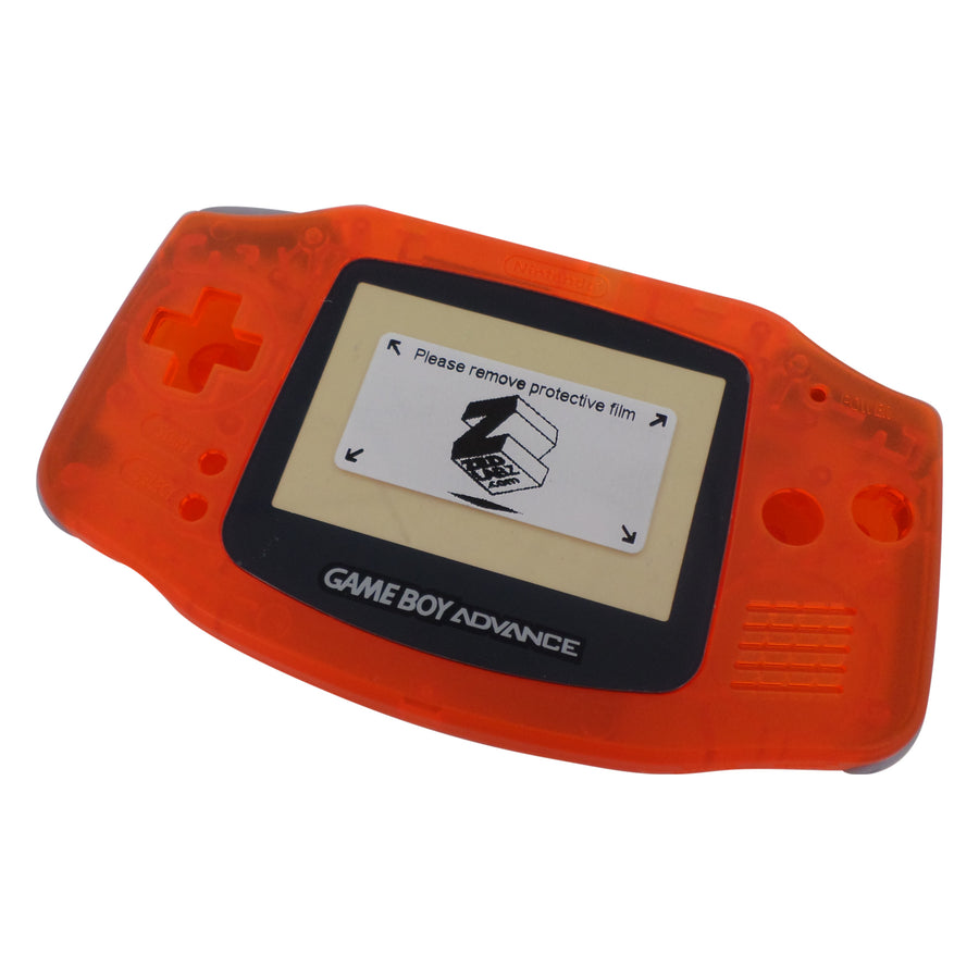Housing for Game Boy Advance Nintendo shell kit - Transparent Orange | ZedLabz