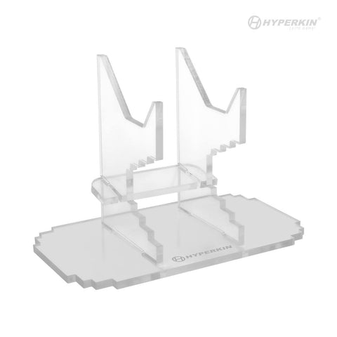 Pixel Art universal acrylic controller stand for Xbox, Playstation, Nintendo - Clear | Hyperkin