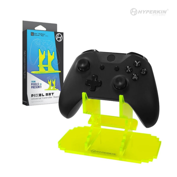 Pixel Art universal acrylic controller stand for Xbox, Playstation, Nintendo - Yellow | Hyperkin