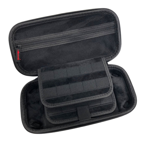 Premium EVA carry case for Nintendo Switch hard protective travel case with built in game storage - Red | Zedlabz