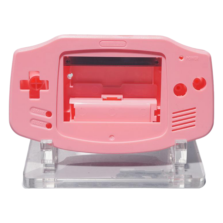 Modified housing front & back shell for IPS LCD screen Nintendo Game Boy Advance console - Pink | Funnyplaying