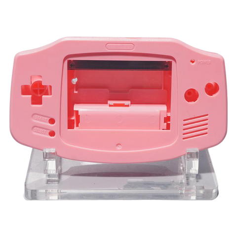 Modified housing front & back shell for IPS LCD screen Nintendo Game Boy Advance console - Pink | Funnyplaying