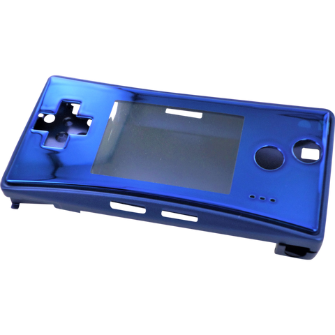 Full housing shell for Nintendo Game Boy Micro console replacement mod kit - Chrome Blue | ZedLabz
