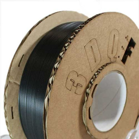 3D printer PLA filament 1.75mm 1KG roll - UK made eco friendly - Jet black | 3DQF