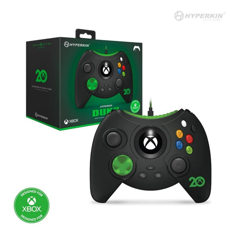 Duke styled Premium wired controller for Xbox Series X/ Xbox Series S/ Xbox One/ Windows 10 PC - Black 20th Anniversary Edition | Hyperkin