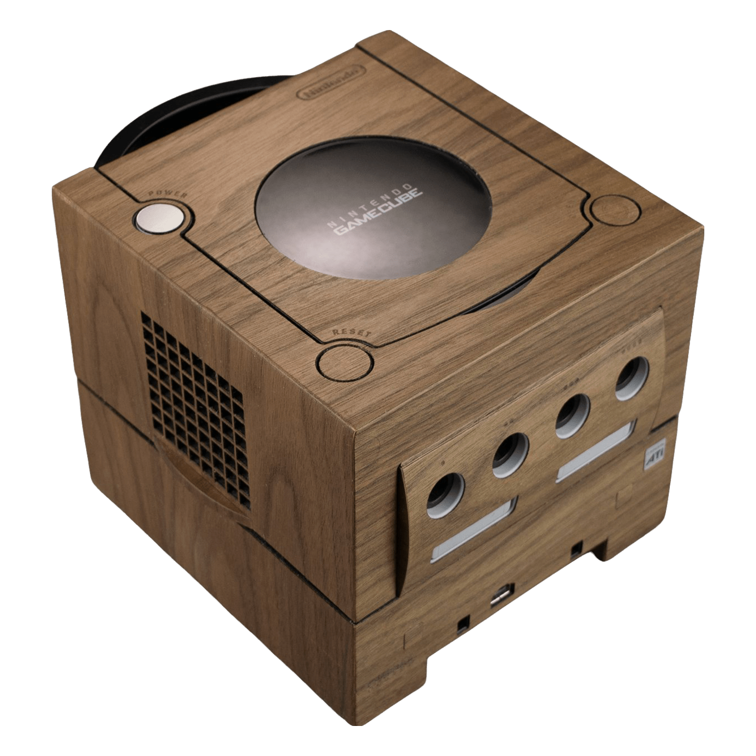 Real wood veneer kit for Nintendo GameCube console and Player | Rose Colored Gaming - 6