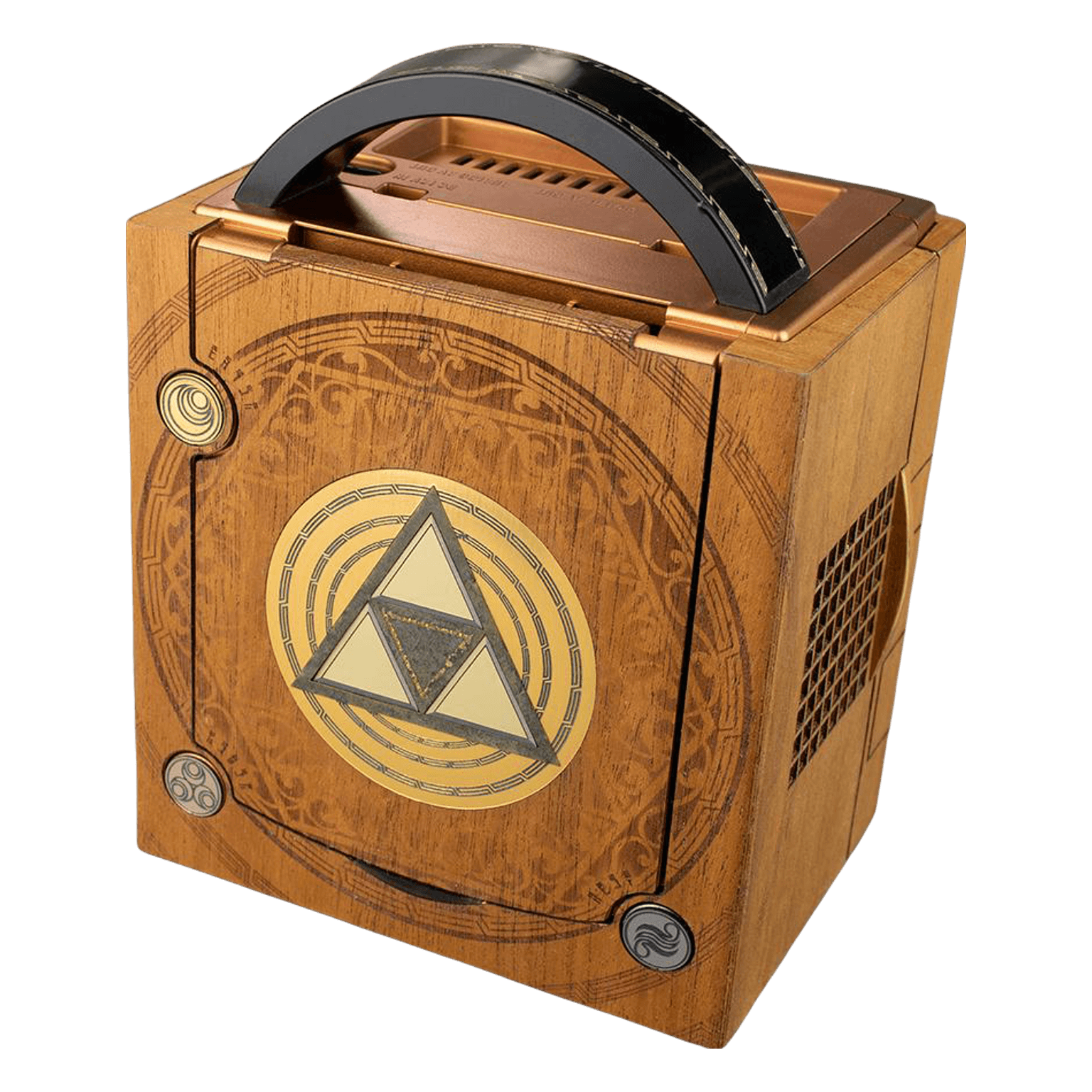 Real wood veneer kit for Nintendo GameCube console - Zelda KoroKube Edition **PRE - ORDER** | Rose Colored Gaming - 2