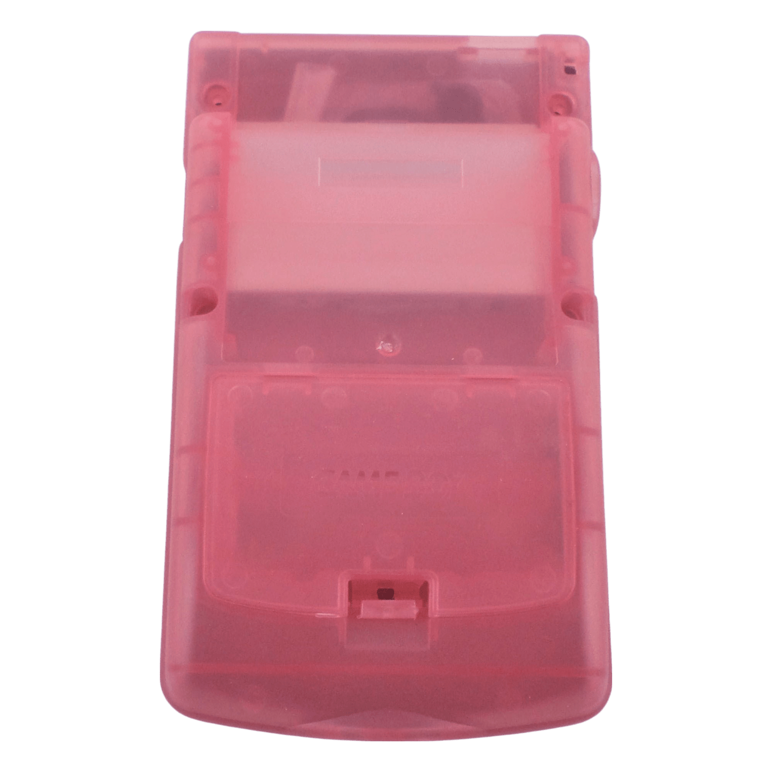 Replacement housing shell case repair kit for Nintendo Game Boy Color - Two Tone Silver/Clear Pink | ZedLabz - 2
