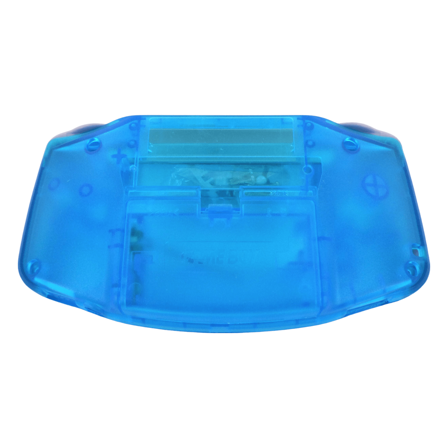 Replacement housing shell kit for Nintendo Game Boy Advance handheld console complete - Clear Blue | ZedLabz - 6