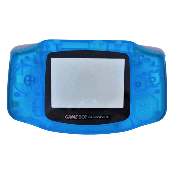Replacement housing shell kit for Nintendo Game Boy Advance handheld console complete - Clear Blue | ZedLabz
