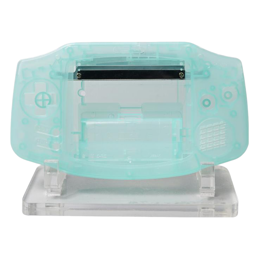 Modified housing front & back shell for IPS LCD screen Nintendo Game Boy Advance console - Clear Mint Green | Funnyplaying