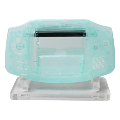 Modified housing front & back shell for IPS LCD screen Nintendo Game Boy Advance console - Clear Mint Green | Funnyplaying