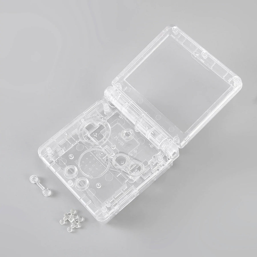 IPS ready shell for Nintendo Game Boy Advance SP modified no cut replacement housing GBA SP AGS - Mirror clear | Funnyplaying