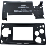 Full housing shell for Nintendo Game Boy Micro console replacement mod kit - Black | ZedLabz