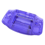 Modified housing front & back shell for IPS LCD screen Nintendo Game Boy Advance replacement - Transparent Purple | Funnyplaying