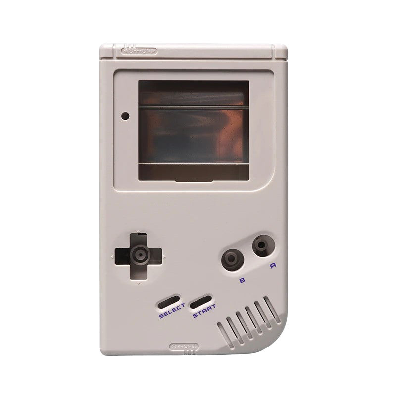Modified IPS screen ready housing shell for Nintendo Game Boy DMG-01 console - DMG-01 Grey | Funnyplaying