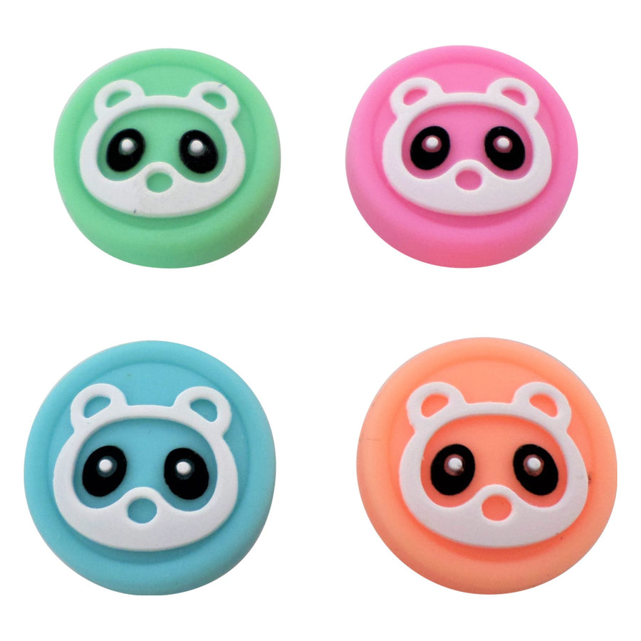 Thumb grips for Switch Lite & Switch Joy-Con silicone button caps Animal Crossing edition - 4 pack Multi Colour | ZedLabz - ZedLabz800351