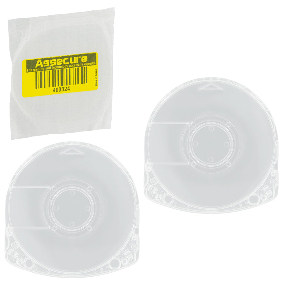 UMD replacement cases for PSP games & movies - disc shell casings compatible all Sony PSP consoles using UMD format - 2 pack clear | ZedLabz - ZedLabz400024