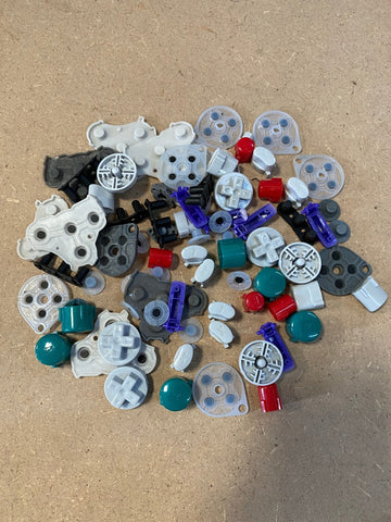 Various buttons & rubber contacts for Nintendo GameCube controller third party | clearance 100003 - ZedLabz100003