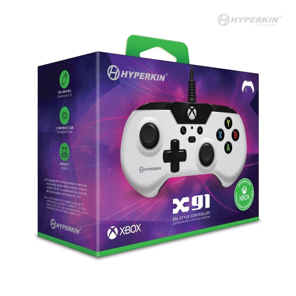 X91 retro style wired controller for Xbox Series X/S / Xbox