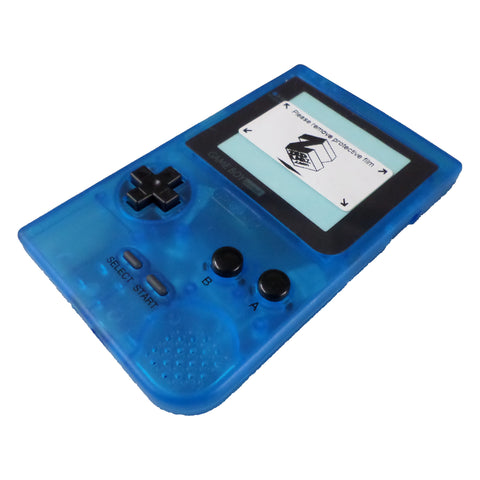 Replacement housing shell case repair kit for Nintendo Game Boy Pocket - clear blue | ZedLabz