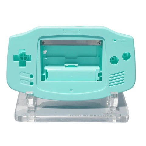 Modified housing front & back shell for IPS LCD screen Nintendo Game Boy Advance - Mint Green | Funnyplaying