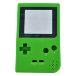 Housing shell for Nintendo GameBoy Pocket console case repair replacement kit - Green/White Writing | ZedLabz