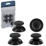 ZedLabz replacement analog rubber thumbsticks grip sticks for Sony PS4 controllers - 4 pack black - ZedLabz400114-2
