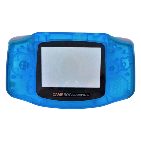Replacement housing shell kit for Nintendo Game Boy Advance handheld console complete - Clear Blue | ZedLabz